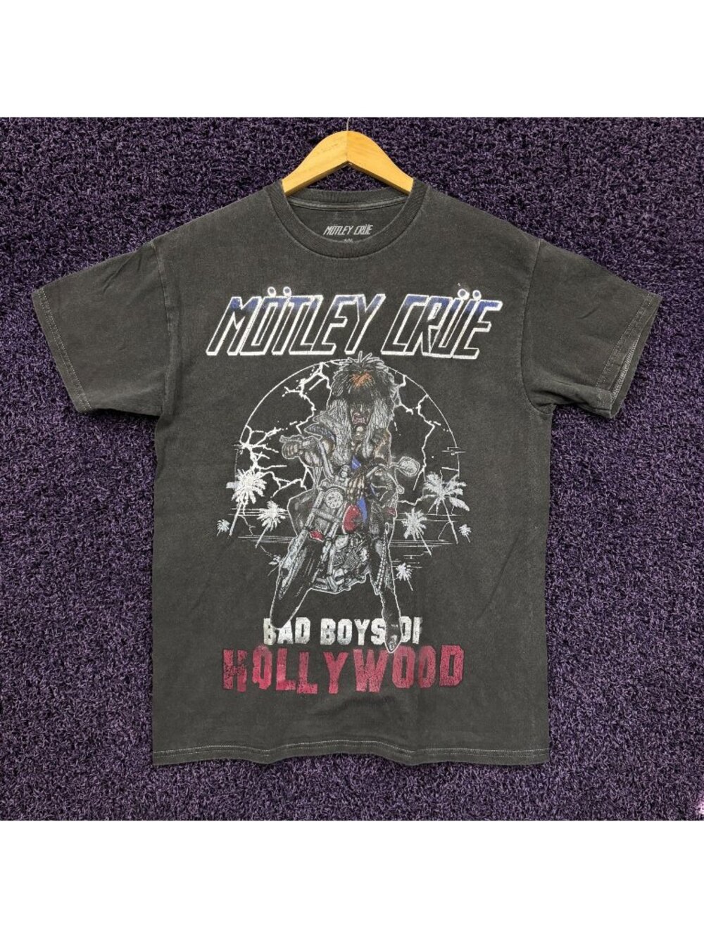 Motley Crue Bad Boys of Hollywood Heavy Metal T-Shirt S/M